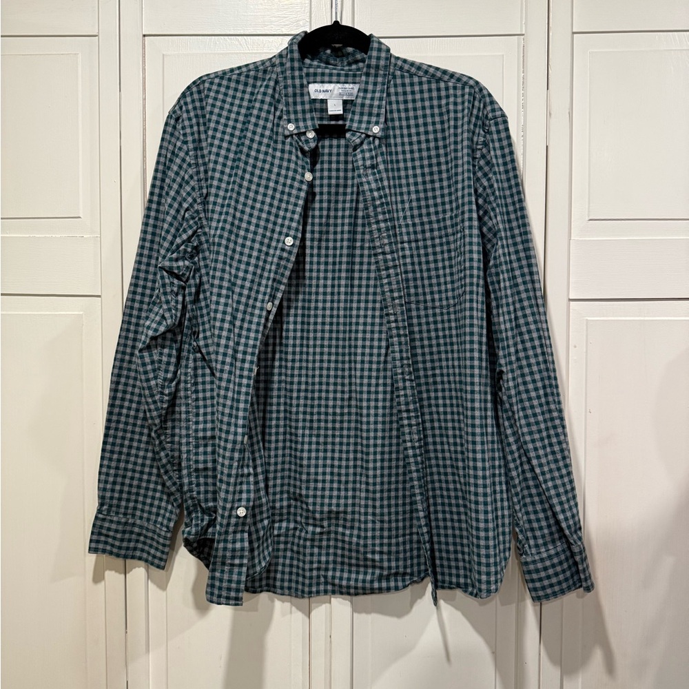 Old navy everyday flannel shirt size large‎